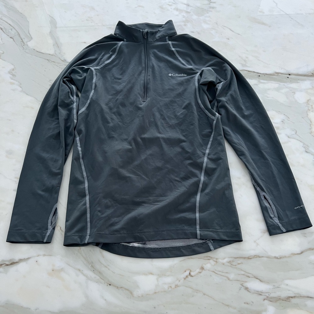 COLUMBIA OMNI-HEAT THERMAL REFLECTIVE GRAY LIGHT WEIGHT JACKET SIZE S/P - Picture 1 of 17